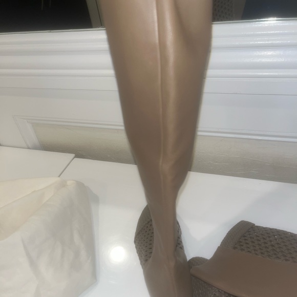 Ferragamo knee high cut out boots size 7c. New - Picture 14 of 15